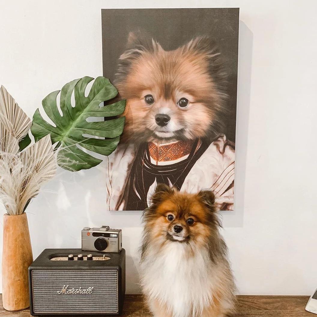 Crown and Paw - Canvas The Savant - Custom Pet Canvas