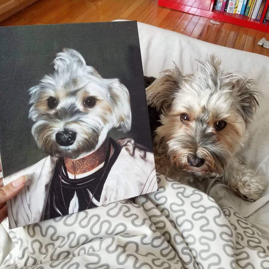 Crown and Paw - Canvas The Savant - Custom Pet Canvas