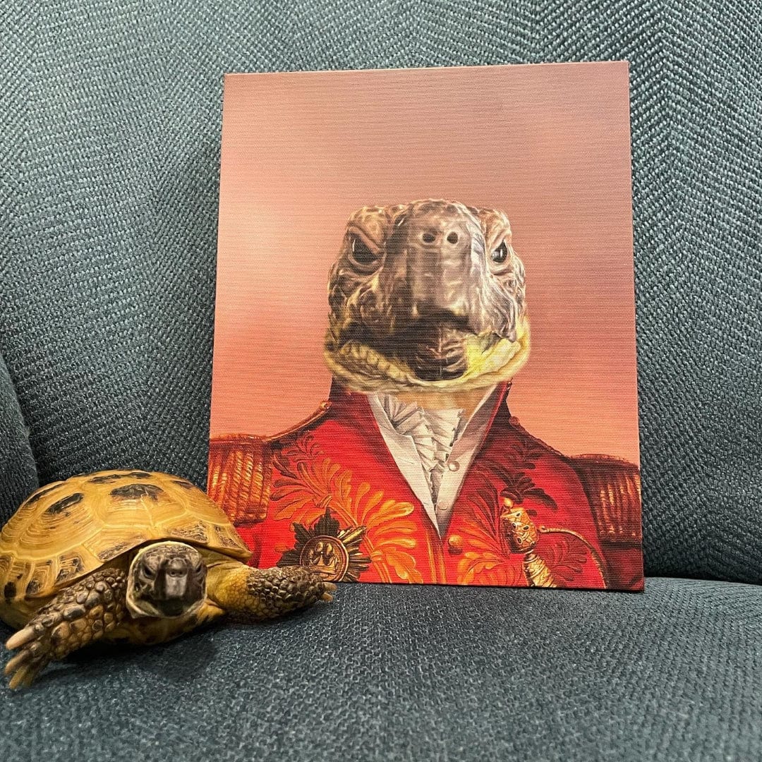 Crown and Paw - Canvas The Red General - Custom Pet Canvas