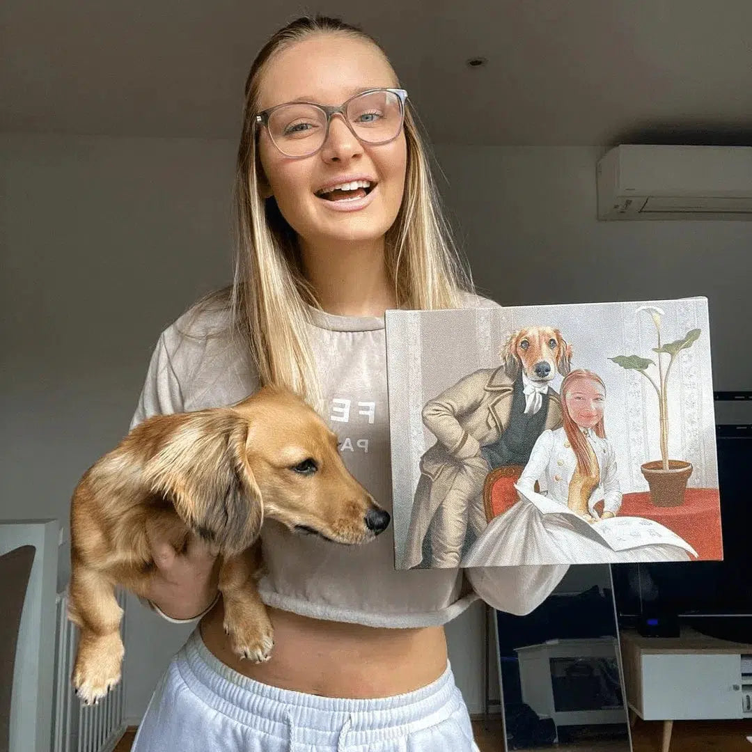 Crown and Paw - Canvas The Betrothed - Custom Pet Canvas