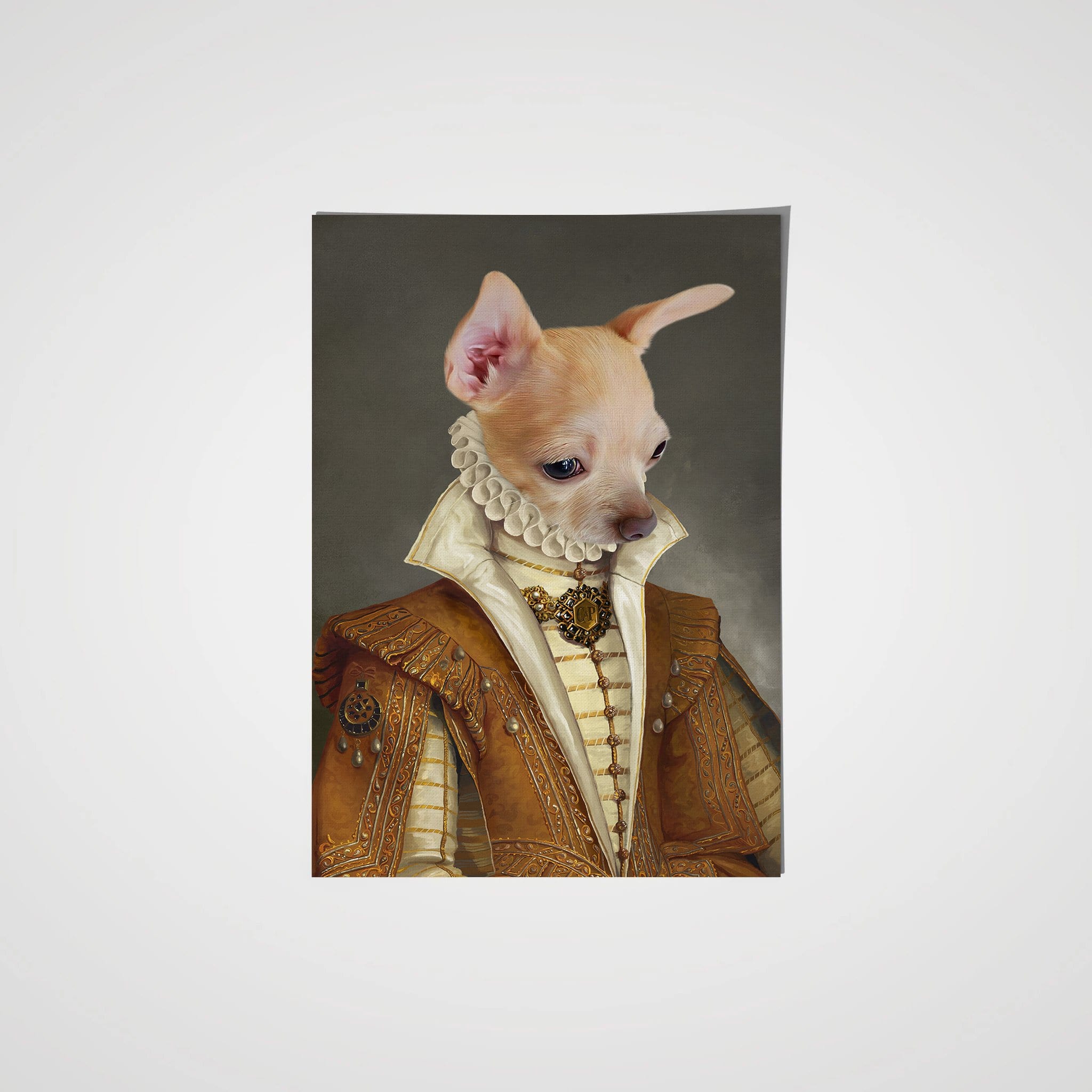 Crown and Paw - Poster The Golden Princess - Custom Pet Poster
