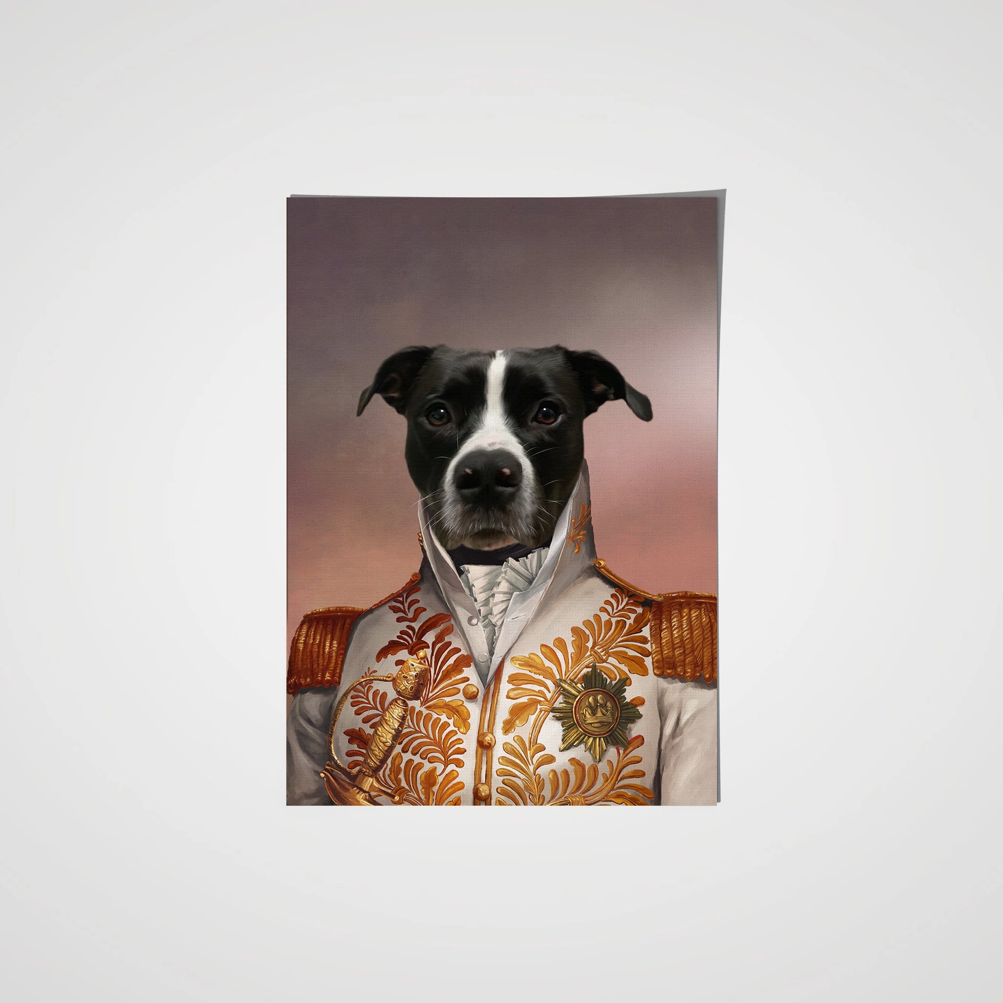 Crown and Paw - Poster The White General - Custom Pet Poster