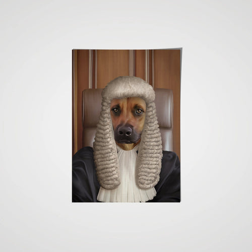 Crown and Paw - Poster The Judge - Custom Pet Poster