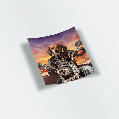 Crown and Paw - Sticker The Biker - Custom Stickers