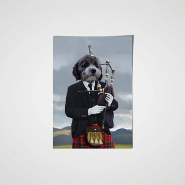 The Bagpiper - Custom Pet Poster