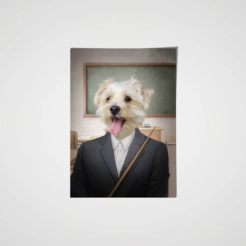 Crown and Paw - Poster The Teacher - Custom Pet Poster