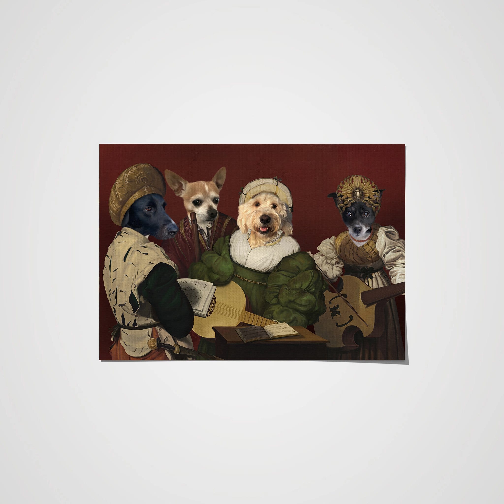 Crown and Paw - Poster The Quartet - Custom Pet Poster