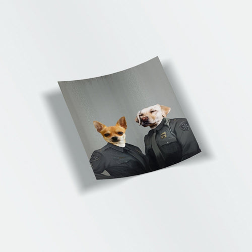 Crown and Paw - Sticker The Officers - Custom Stickers