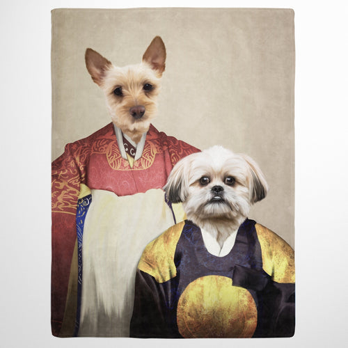 Crown and Paw - Blanket The Wise Pair - Custom Pet Blanket
