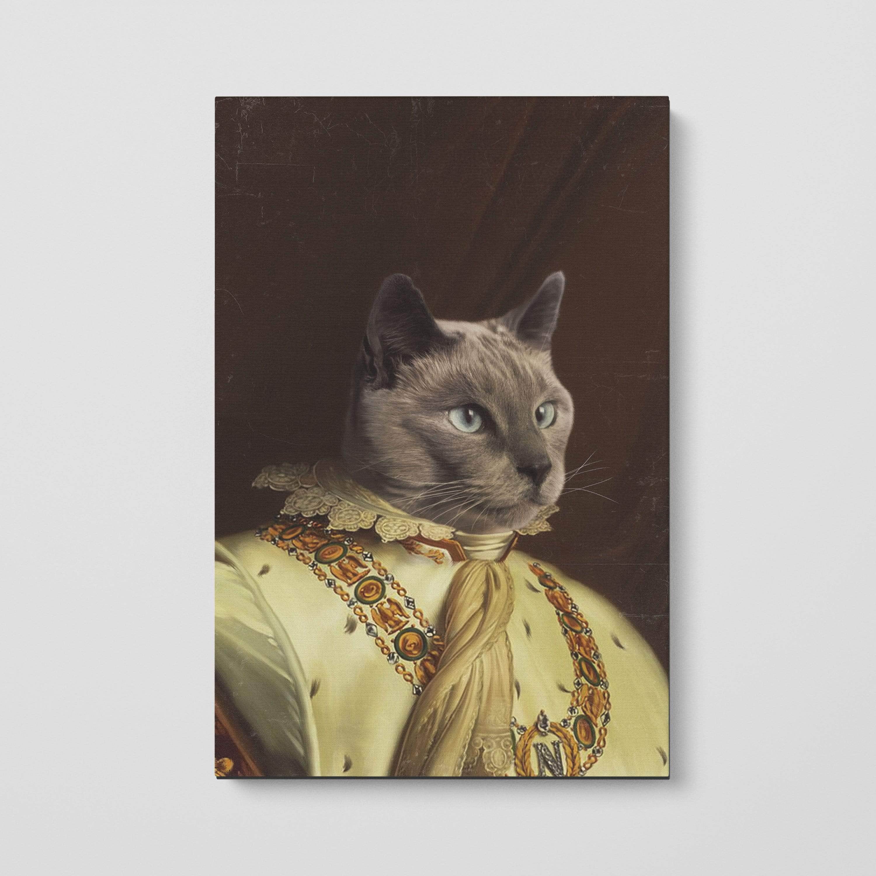 Crown and Paw - Canvas The Emperor - Custom Pet Canvas