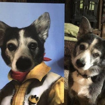 Crown and Paw - Canvas The Cowboy - Custom Pet Canvas