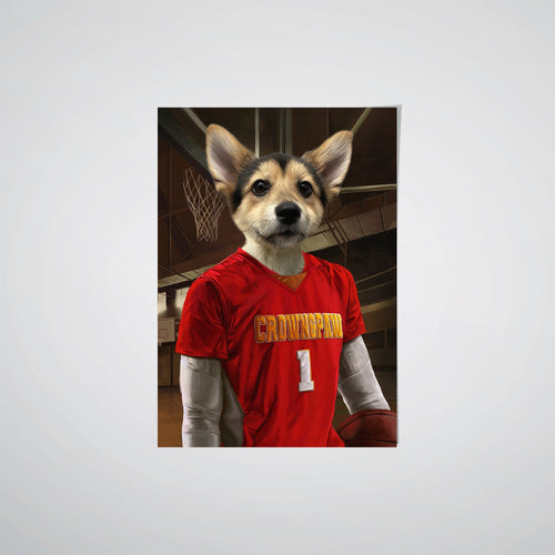 Crown and Paw - Poster The Basketball Player - Custom Pet Poster