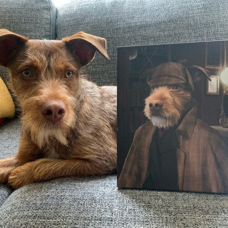 Crown and Paw - Canvas The Detective - Custom Pet Canvas