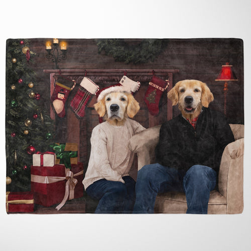 Crown and Paw - Blanket The Family Christmas - Custom Pet Blanket