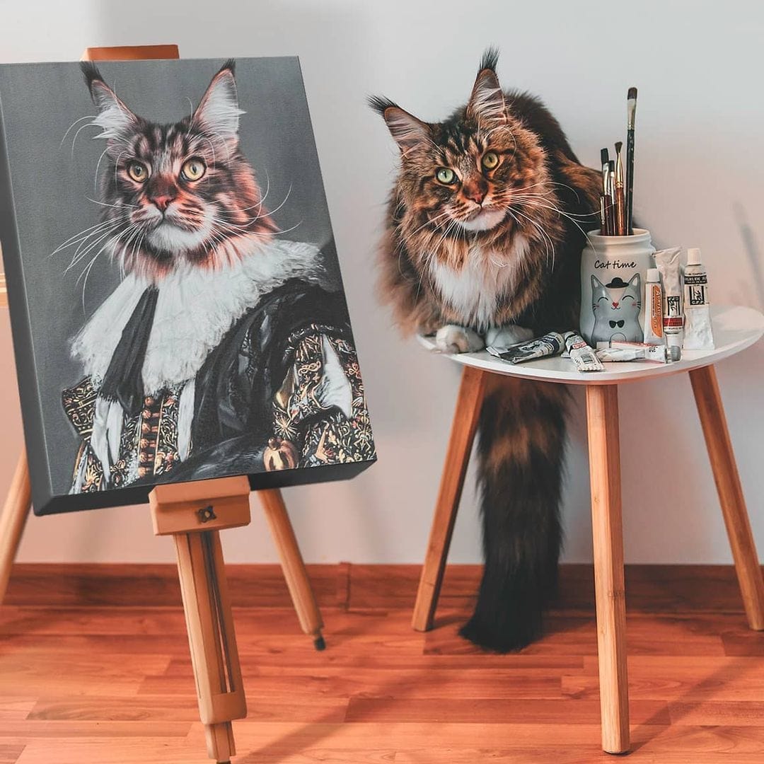 Crown and Paw - Canvas The Laughing Cavalier - Custom Pet Canvas