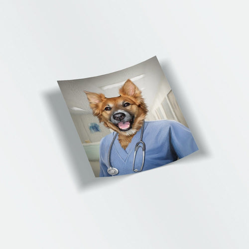 Crown and Paw - Sticker The Nurse - Custom Stickers