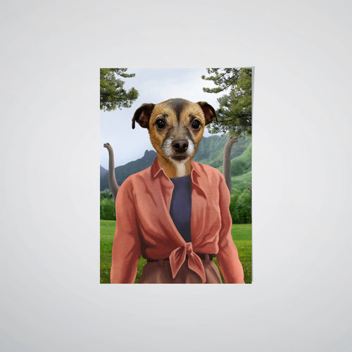 Crown and Paw - Poster The Pawleobotanist - Custom Pet Poster
