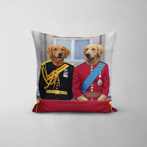 Crown and Paw - Throw Pillow The English Princes - Custom Throw Pillow