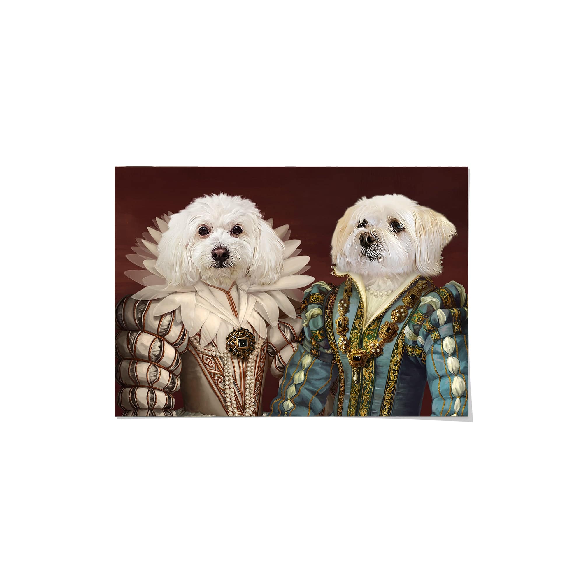 Crown and Paw - Poster The Queen and Sapphire Queen - Custom Pet Poster