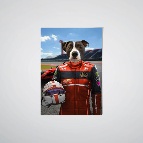Crown and Paw - Poster The Red Driver - Custom Pet Poster