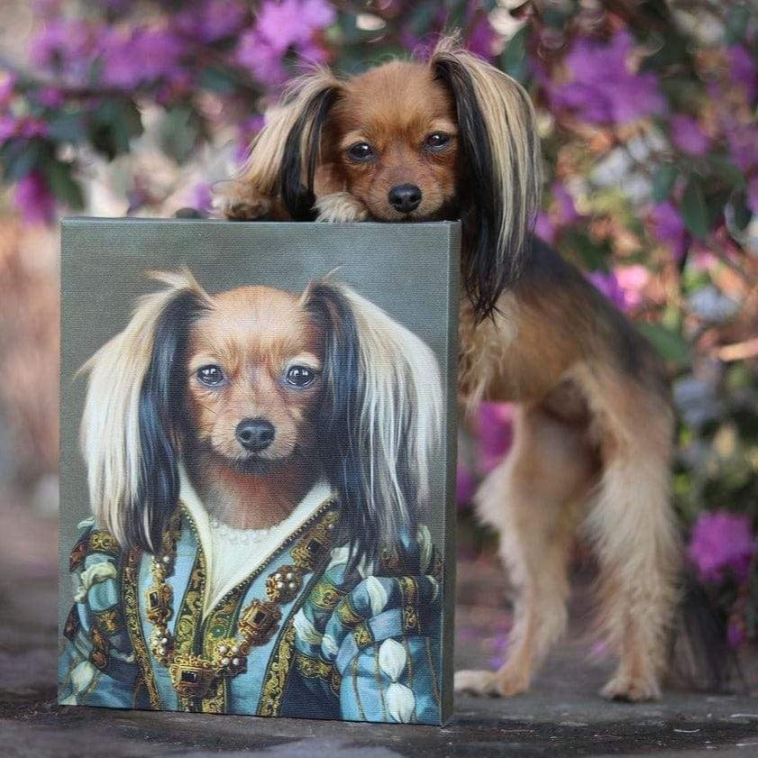 Crown and Paw - Canvas The Sapphire Queen - Custom Pet Canvas