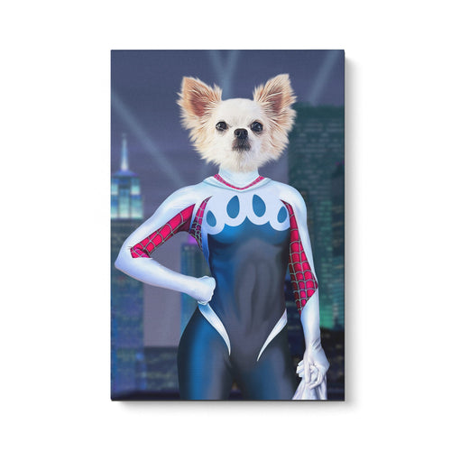 Crown and Paw - Canvas The Spider Girl - Custom Pet Canvas