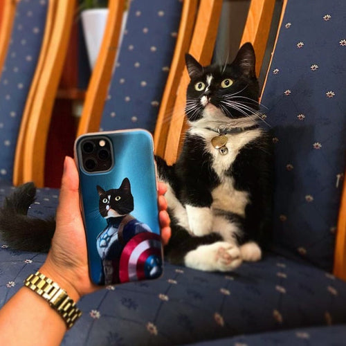 Crown and Paw - Phone Case Captain Pawmerica - Custom Pet Phone Case