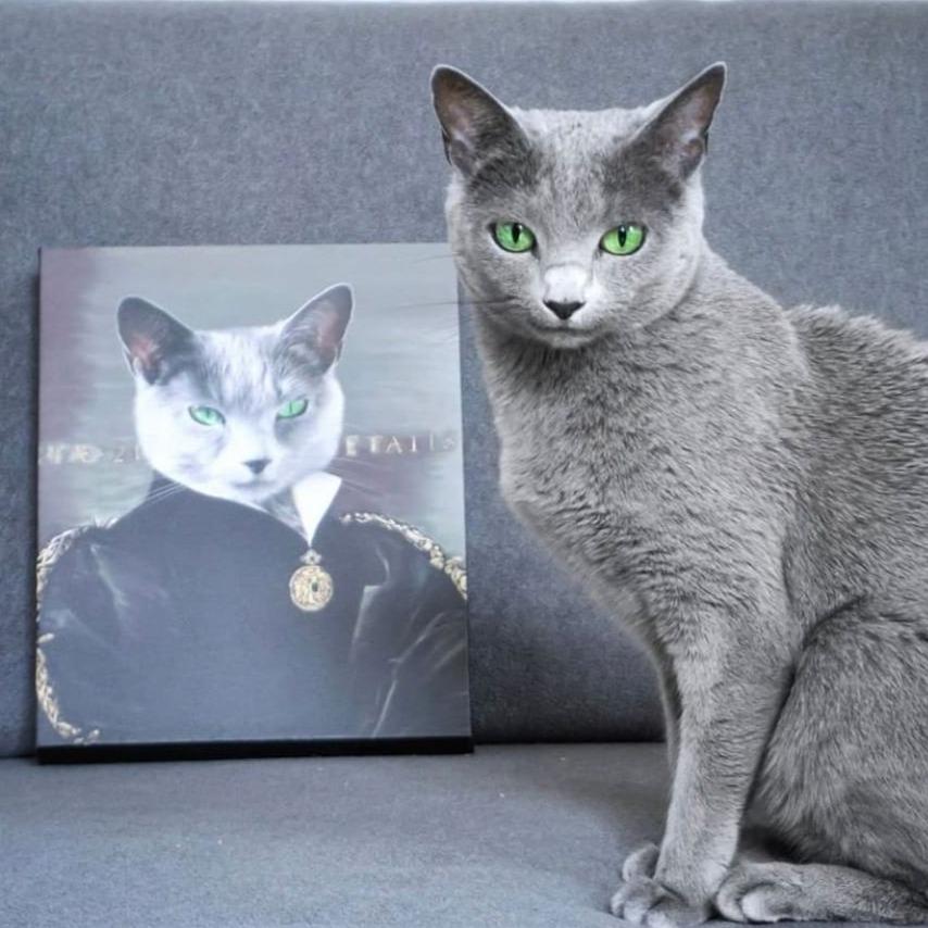 Crown and Paw - Canvas The Duchess - Custom Pet Canvas