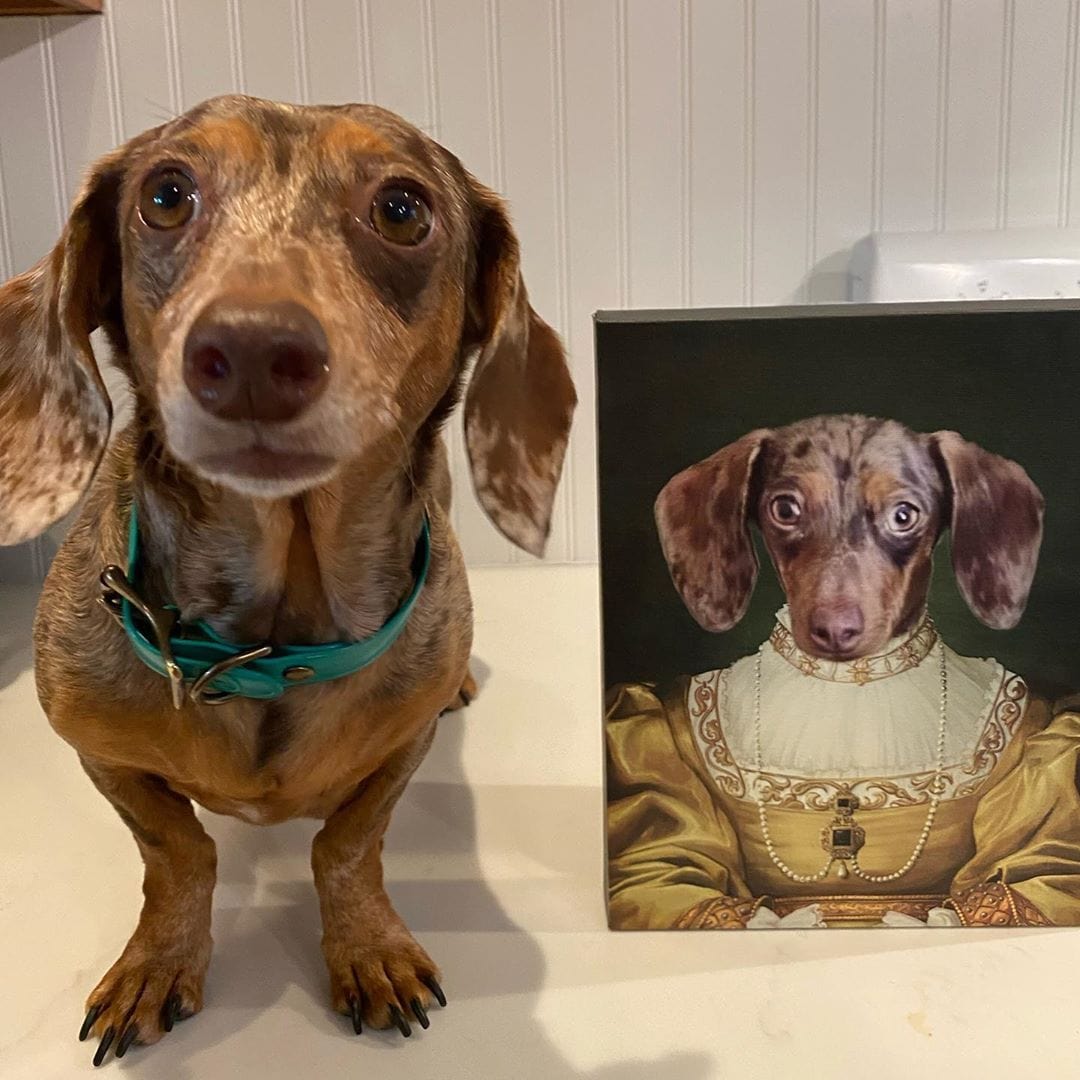 Crown and Paw - Canvas The Golden Girl - Custom Pet Canvas