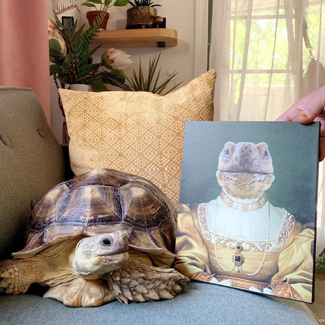 Crown and Paw - Canvas The Golden Girl - Custom Pet Canvas