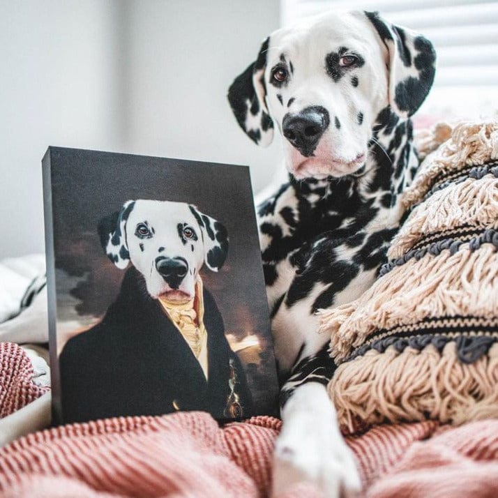 Crown and Paw - Canvas The Count - Custom Pet Canvas