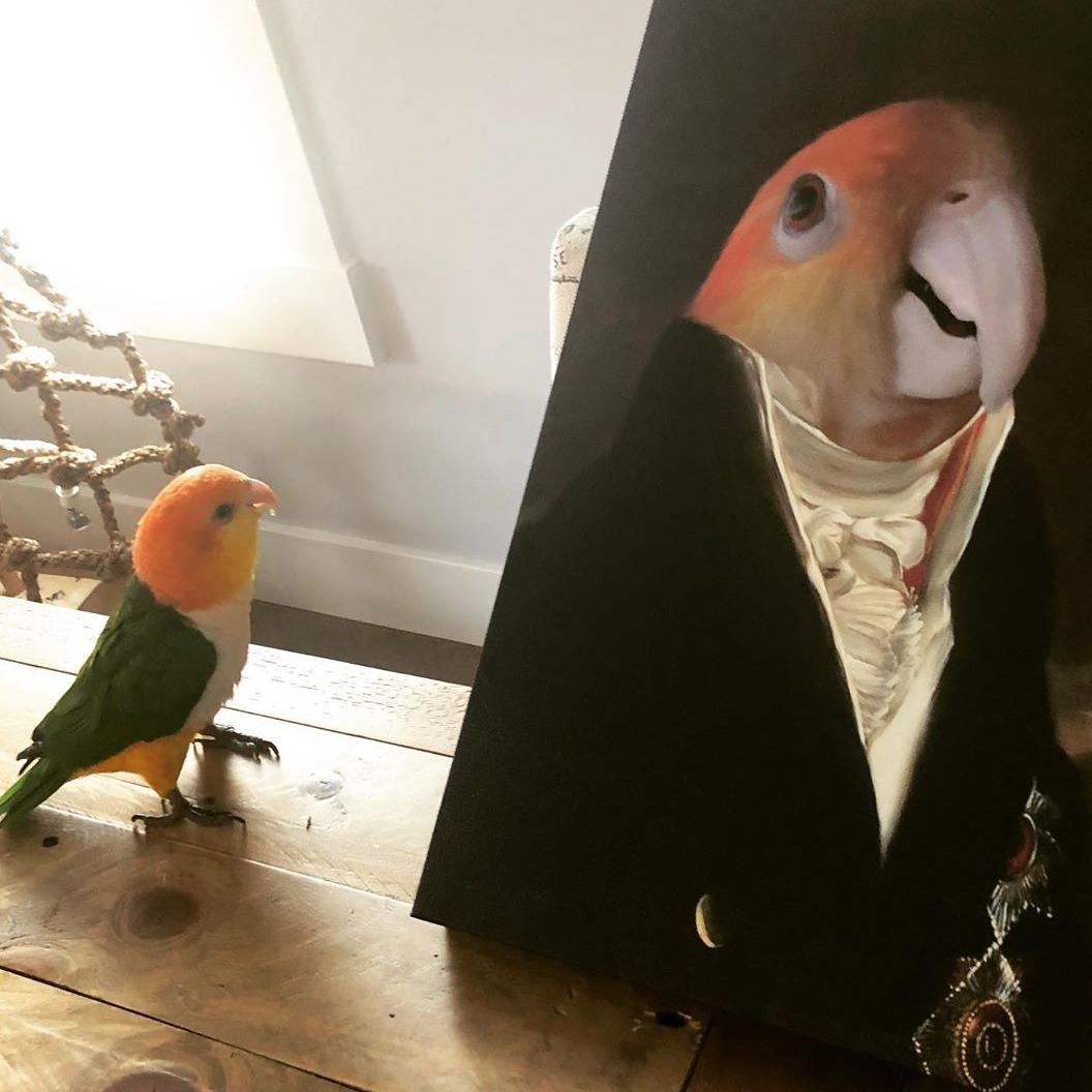 Crown and Paw - Canvas The Count - Custom Pet Canvas