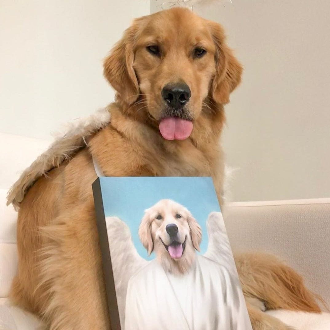 Crown and Paw - Canvas The Angel - Custom Pet Canvas