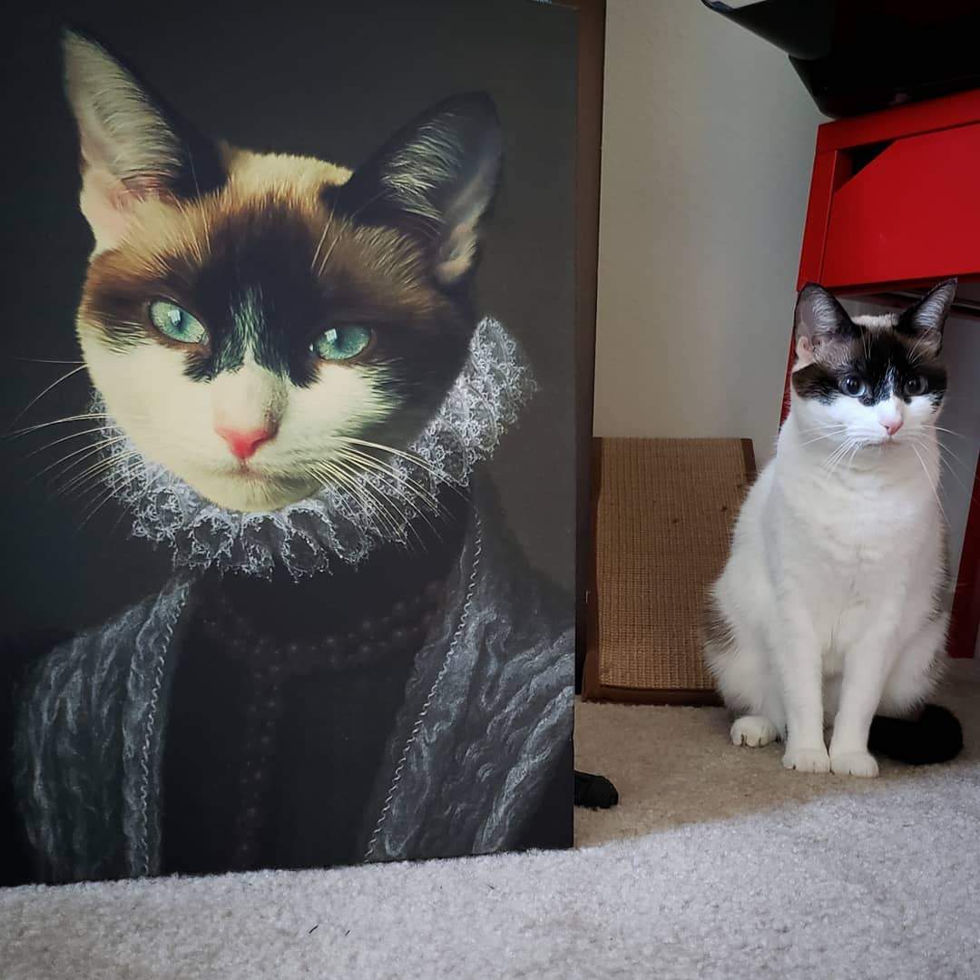 Crown and Paw - Canvas The Countess - Custom Pet Canvas