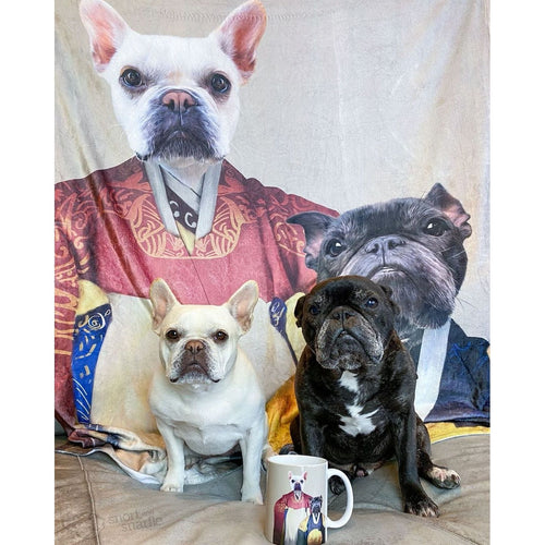 Crown and Paw - Blanket The Wise Pair - Custom Pet Blanket