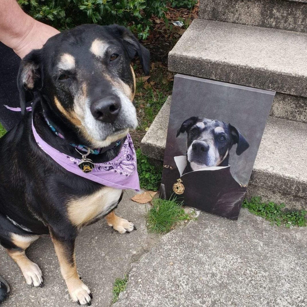 Crown and Paw - Canvas The Duchess - Custom Pet Canvas
