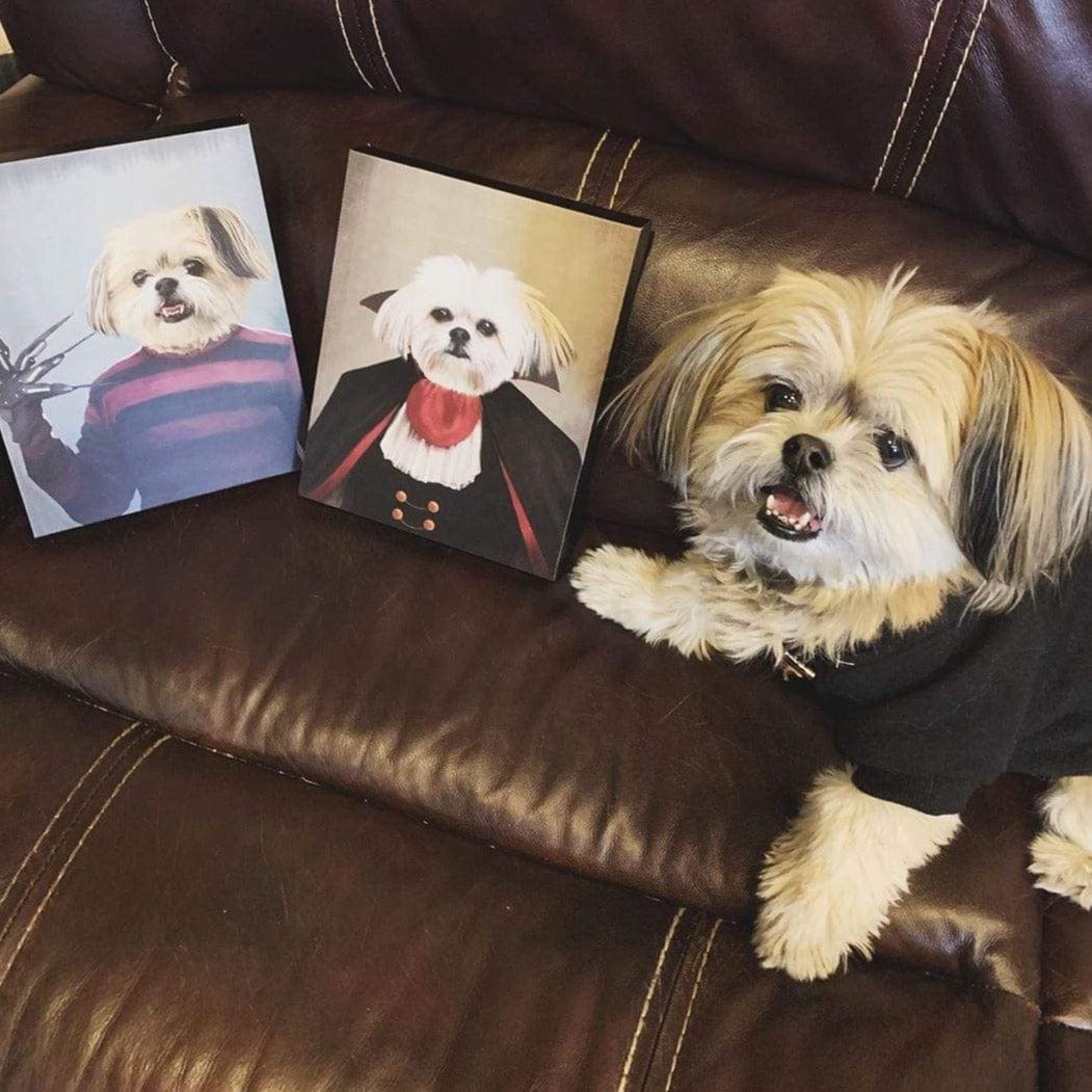 Crown and Paw - Canvas The Vampire - Custom Pet Canvas