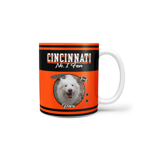 Personalized American Football Pet Photo Mug