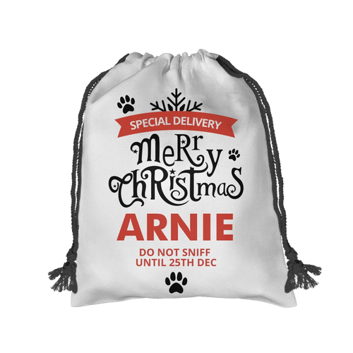 Christmas Sack - Black Drawstring Mock Up - Base Image