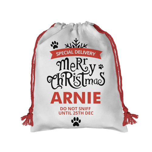 Christmas Sack - Red Drawstring Mock Up - Base Image