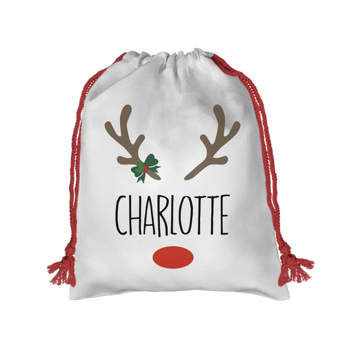 Christmas Sack - Red Drawstring Mock Up - Base Image