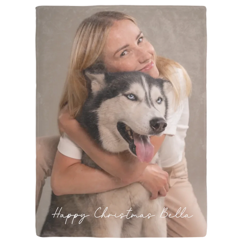 Custom Photo Layout Upload Blanket