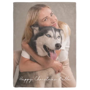 Custom Photo Upload Layout Blanket