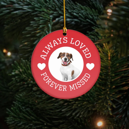 Furever In My Heart Personalized Pet Loss Ornament