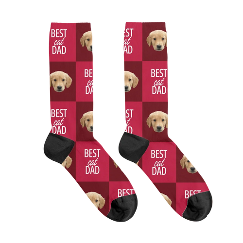 Custom Photo Best Pet Mom / Dad Socks