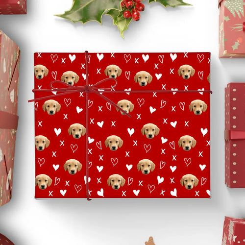 30x35.5 Wrapping Paper Christmas Mock Up Base Image