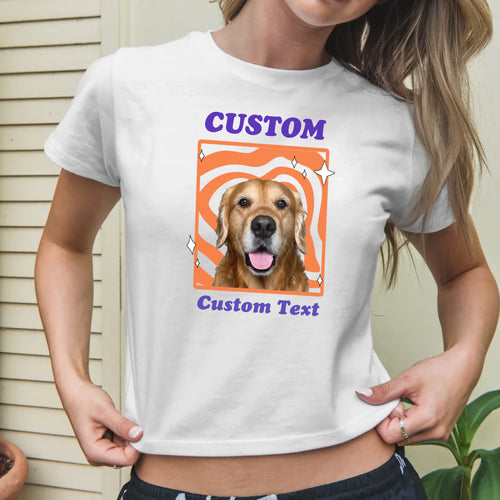 Personalized Pop Art Pet Photo Baby Tee