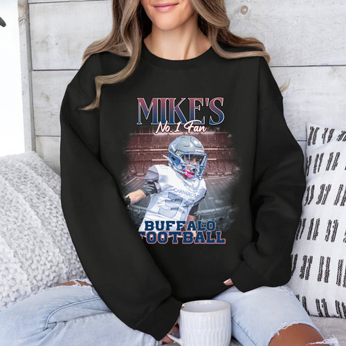 Personalized American Football Photo Sweatshirt