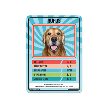 Personalized Pet Trumps Metal Card