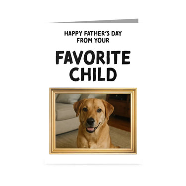 Personalized Favorite Child Father’s Day Greetings Card